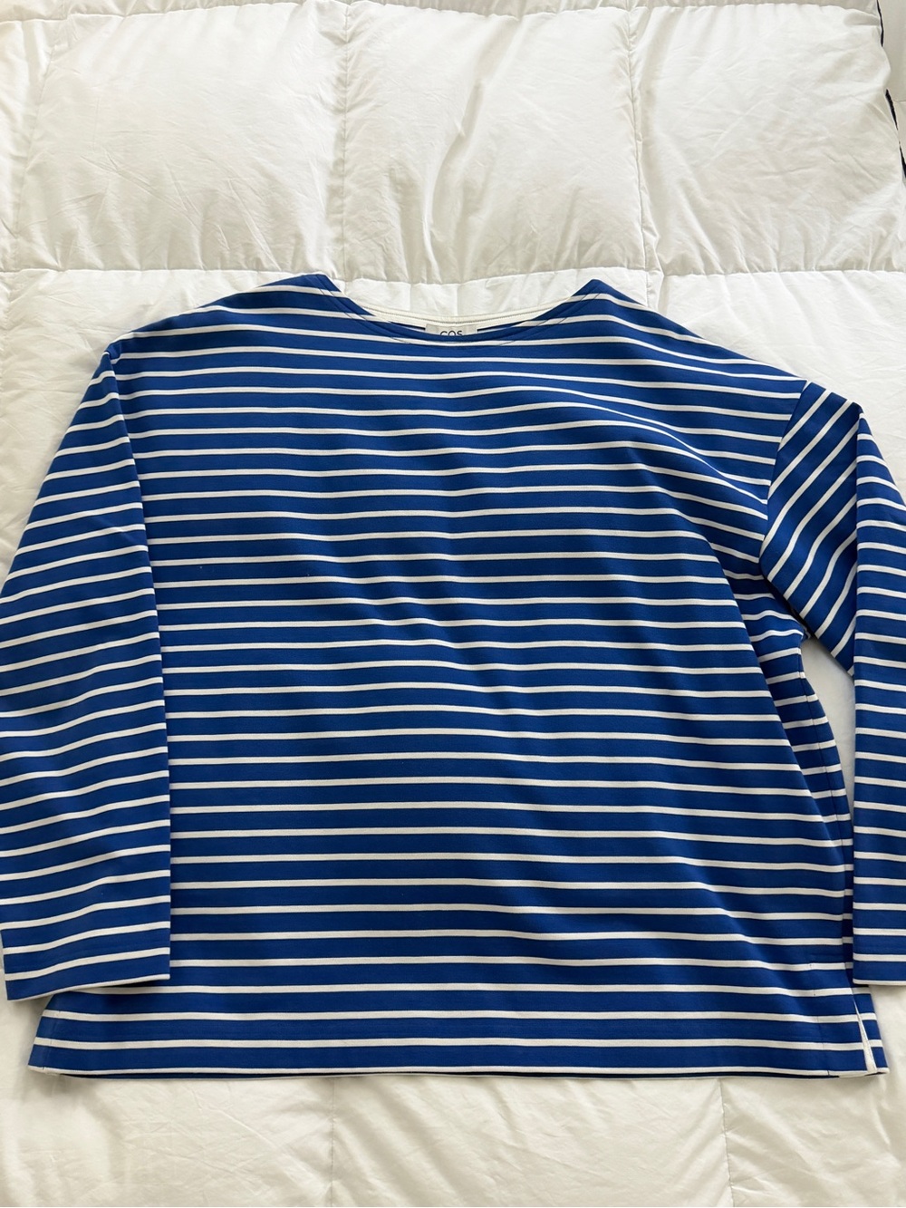 COS Oversize Boatneck LS Striped Men’s Tee